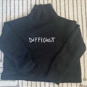 Lou and Grey “difficult” crop sweater